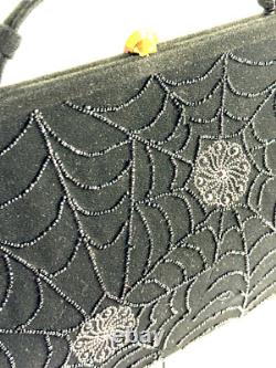 Vtg 1950's Soure Bag Halloween Spider Web Purse New York NYC L@@K