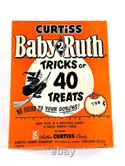 Vtg 1955 CURTISS Baby Ruth Halloween Candy Bar Box RARE lovely L@@K