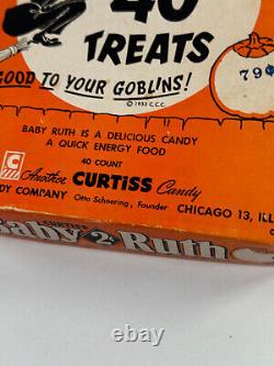 Vtg 1955 CURTISS Baby Ruth Halloween Candy Bar Box RARE lovely L@@K