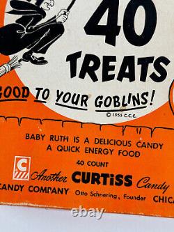 Vtg 1955 CURTISS Baby Ruth Halloween Candy Bar Box RARE lovely L@@K