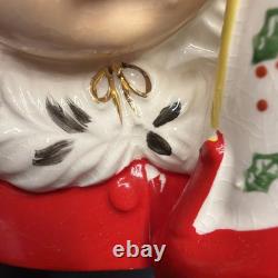 Vtg 1956 MCM Napco Christmas Girl Holding Round Gift Package Head Vase CX2348B