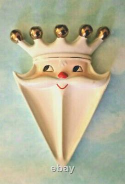 Vtg 1960 Holt Howard 9 Crown King Santa Christmas Tray Plate Dish Plaque Japan