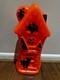 Vtg 1960s Bayshore Haunted House Blow Mold Orangewitch Cat Bat Intact Ul Sticker