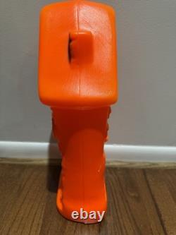 Vtg 1960s BAYSHORE Haunted House Blow Mold OrangeWitch Cat Bat INTACT UL Sticker