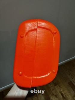 Vtg 1960s BAYSHORE Haunted House Blow Mold OrangeWitch Cat Bat INTACT UL Sticker