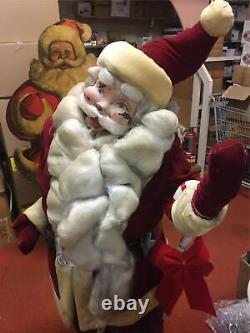 Vtg 1964 Mechanical Santa Clause Gimbels Store Display Harold Gale Christmas dec