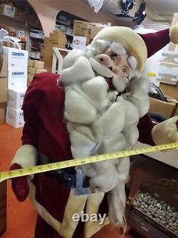 Vtg 1964 Mechanical Santa Clause Gimbels Store Display Harold Gale Christmas dec