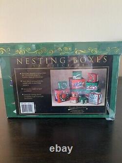 Vtg 1990s 12 Days Of Christmas Nesting Boxes Barrington Studios Judy Hand