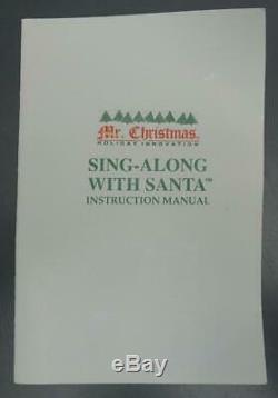 Vtg 1993 MR CHRISTMAS Holiday Innovation Sing Along with Santa Karaoke Music
