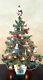 Vtg 2004 Teleflora Spode Christmas Tree 24 Tabletop With Ornaments/lights/box