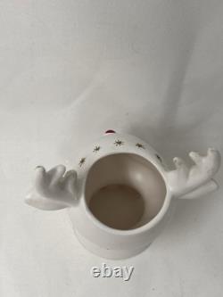 Vtg 60s Napco Christmas Rudolph Reindeer Head Vase Planter White QX-5477 Vtg 60s Napco Christmas Rudolph Reindeer Head Vase Planter White QX-5477