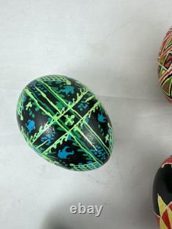 Vtg 70s-80s Ukrainian Easter Eggs Pysanky Hand Painted Real Blown Lot Of 10 Vtg 70s-80s Ukrainian Easter Eggs Pysanky Hand Painted Real Blown Lot Of 10
