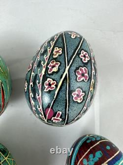 Vtg 70s-80s Ukrainian Easter Eggs Pysanky Hand Painted Real Blown Lot Of 10 Vtg 70s-80s Ukrainian Easter Eggs Pysanky Hand Painted Real Blown Lot Of 10