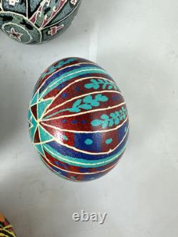 Vtg 70s-80s Ukrainian Easter Eggs Pysanky Hand Painted Real Blown Lot Of 10 Vtg 70s-80s Ukrainian Easter Eggs Pysanky Hand Painted Real Blown Lot Of 10