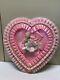 Vtg Antons Classic Chocolates Pink Ribbon & Lace Valentine's Day Heart Candy Box