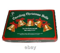 Vtg. Caroling Musical Electronic Christmas Bells Decor Ye Merrie Minstrel TESTED