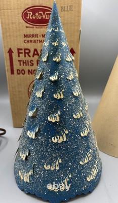 Vtg Christmas 1952 ECONOLITE MERRIE MERRIE CHRISTMAS TREE ROTO-VUE MOTION LAMP Vtg Christmas 1952 ECONOLITE MERRIE MERRIE CHRISTMAS TREE ROTO-VUE MOTION LAMP
