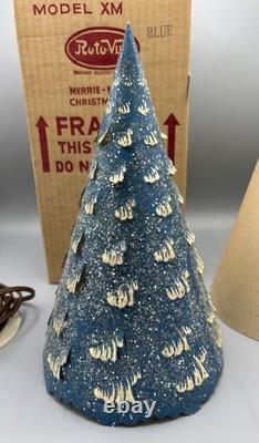 Vtg Christmas 1952 ECONOLITE MERRIE MERRIE CHRISTMAS TREE ROTO-VUE MOTION LAMP Vtg Christmas 1952 ECONOLITE MERRIE MERRIE CHRISTMAS TREE ROTO-VUE MOTION LAMP