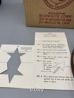 Vtg Christmas 1952 ECONOLITE MERRIE MERRIE CHRISTMAS TREE ROTO-VUE MOTION LAMP Vtg Christmas 1952 ECONOLITE MERRIE MERRIE CHRISTMAS TREE ROTO-VUE MOTION LAMP