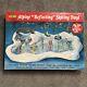 Vtg Christmas Regency Alpine Reflecting Skating Pond Holiday Display New Sealed