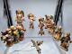 Vtg Fontanini Depose Lot Of #9 Figures Nativity And Angels- From -3 To 7 Tall