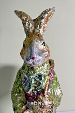 Vtg Gantz Foil Wrapped Faux Chocolate Easter Bunnies Rabbits- A Rare 21 Pair