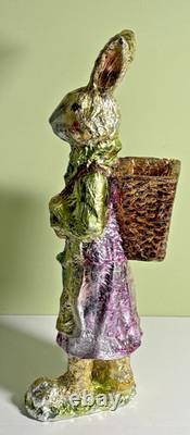 Vtg Gantz Foil Wrapped Faux Chocolate Easter Bunnies Rabbits- A Rare 21 Pair