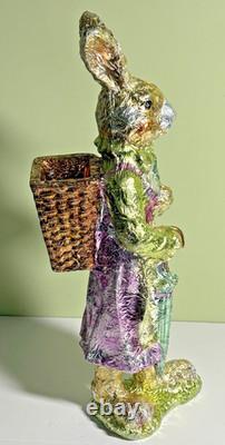 Vtg Gantz Foil Wrapped Faux Chocolate Easter Bunnies Rabbits- A Rare 21 Pair