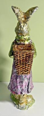 Vtg Gantz Foil Wrapped Faux Chocolate Easter Bunnies Rabbits- A Rare 21 Pair