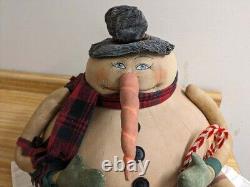 Vtg. Gathered Traditions Gallerie II Joe Spencer large snowman, Chester