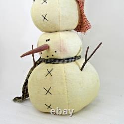 Vtg HONEY and ME stacked Snowman tower very Tall 24 cloth Rare 2005 figure