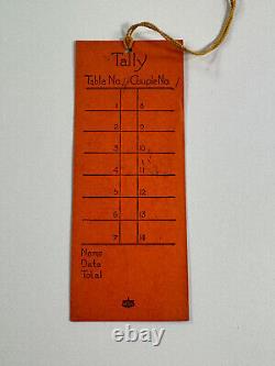 Vtg Halloween Hallmark RARE elf Pumpkin Parade Lantern Tally Card Tag