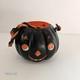 Vtg Kokomold Black Plastic Double Sided Jack O Lantern Pumpkin Trick Or Treat