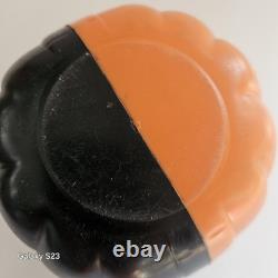 Vtg Kokomold BLACK Plastic Double Sided Jack O Lantern Pumpkin Trick Or Treat Vtg Kokomold BLACK Plastic Double Sided Jack O Lantern Pumpkin Trick Or Treat