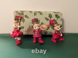Vtg Lefton Japanese Christmas Marching Band Holly Kids Vtg Lefton Japanese Christmas Marching Band Holly Kids