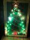 Vtg Marquee Metal Silhouette Christmas Tree Lighted Yard Sculpture 54 X 34 Usa