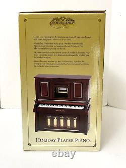 Vtg Mr. Christmas Gold Label Holiday Player Musical Piano 6 Cylinder MIB New