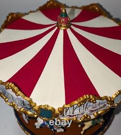 Vtg Mr Christmas Gold Label'THE CAROUSEL' 2003 -Works- with BOX! EUC