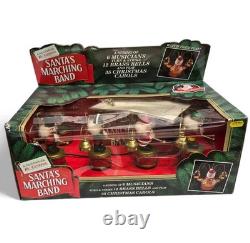Vtg Mr Christmas Santa's Marching Band 6 Nutcrackers Play Bell Carols Working