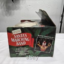 Vtg Mr Christmas Santa's Marching Band 6 Nutcrackers Play Bell Carols Working