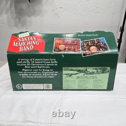 Vtg Mr Christmas Santa's Marching Band 6 Nutcrackers Play Bell Carols Working