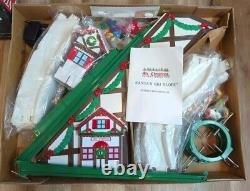 Vtg Mr. Christmas Santa's Ski Slope In Original Box Works Great Complete