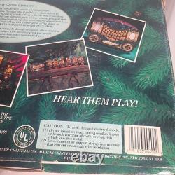 Vtg Nos 1992 Mr Christmas Holiday Carousel Light Musical 6 Horse Circus Organ