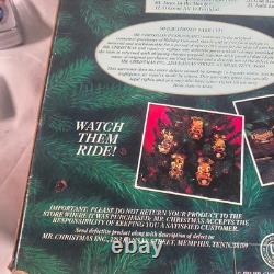 Vtg Nos 1992 Mr Christmas Holiday Carousel Light Musical 6 Horse Circus Organ