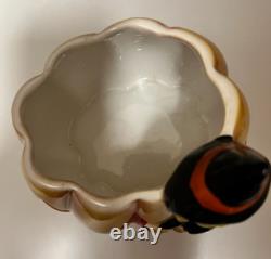 Vtg Relpo Halloween Witch Pumpkin Jack O' Lantern Planter Nancy Pew MCM T13025