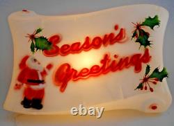 Vtg Santa Seasons Greetings Empire 1976 Blow Mold 17 Christmas Holiday Lighted