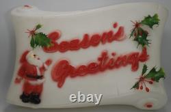 Vtg Santa Seasons Greetings Empire 1976 Blow Mold 17 Christmas Holiday Lighted