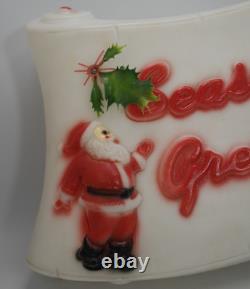 Vtg Santa Seasons Greetings Empire 1976 Blow Mold 17 Christmas Holiday Lighted