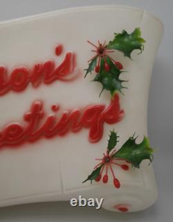 Vtg Santa Seasons Greetings Empire 1976 Blow Mold 17 Christmas Holiday Lighted