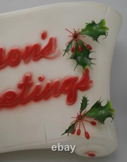 Vtg Santa Seasons Greetings Empire 1976 Blow Mold 17 Christmas Holiday Lighted